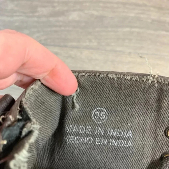 Aldo Women's Combat Moto Biker Boots Army Utility Brown Buckles Zipper Size 5 - Picture 11 of 14